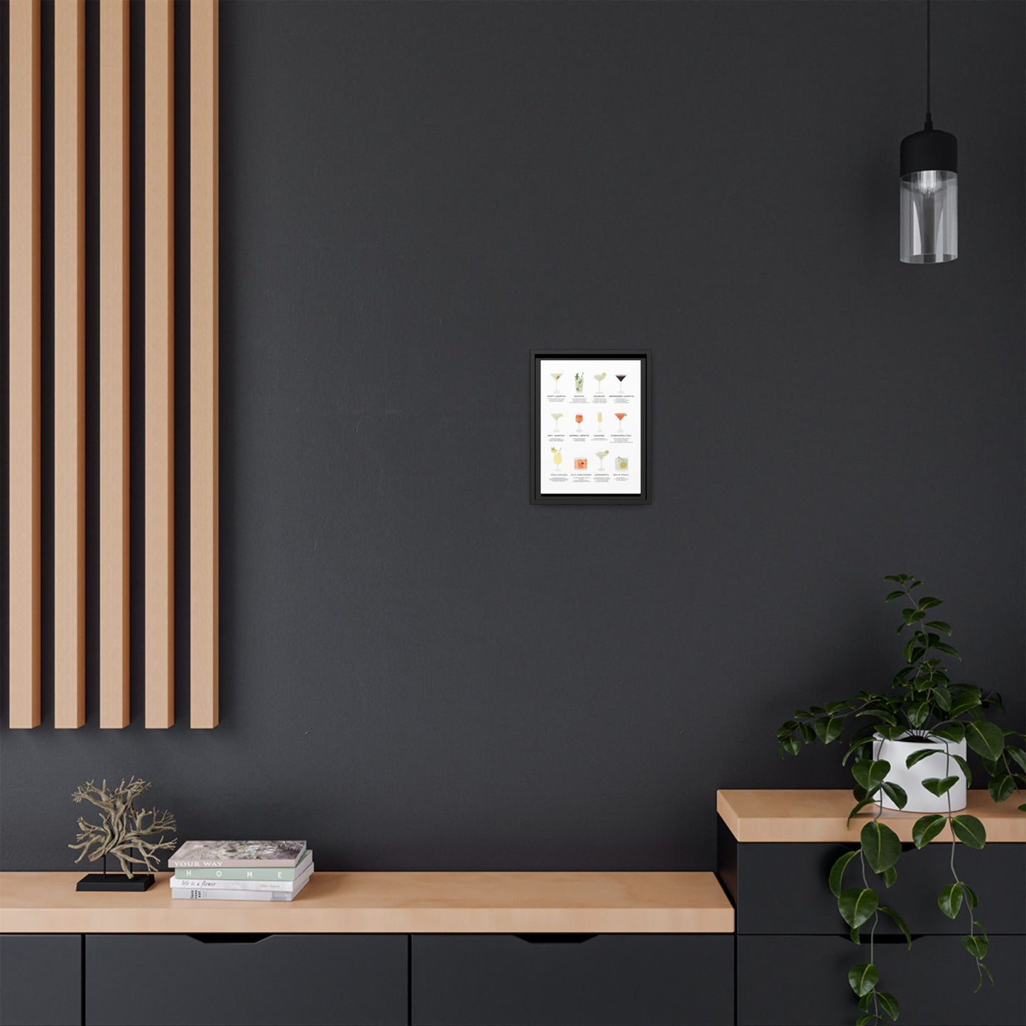 Bar and Kitchen Decor - Mix Drinks Wall Art